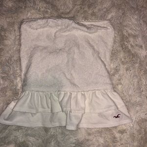 Hollister lace ruffled tube top
